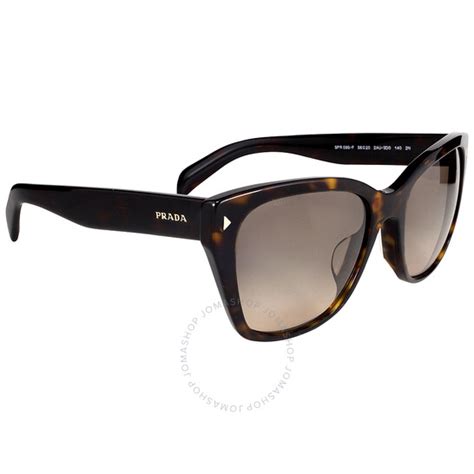 Prada Conceptual Lettering Logo Havana/light Brown Sunglasses 